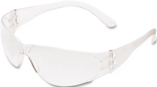 CHECKLITE SCRATCH-RESISTANT SAFETY GLASSES, CLEAR LENS - Click Image to Close