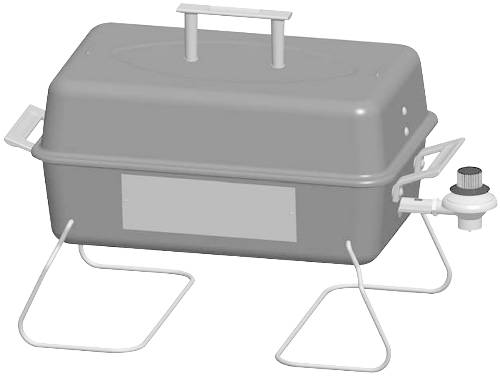 CHAR-BROIL TABLETOP GRILL, LIQUID PROPANE - Click Image to Close