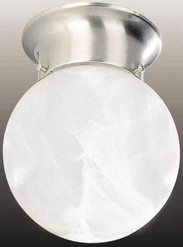 ROUND CEILING FIXTURE, 6 IN. BRUSHED NICKEL