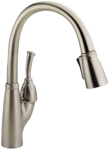 DELTA PULL DOWN FAUCET - Click Image to Close