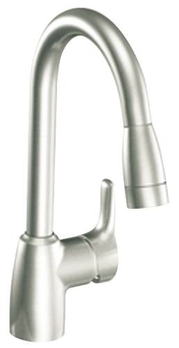 CLEVELAND FAUCET GROUP BAYSTONE ONE HANDLE PULLOUT KITCHEN FAUC - Click Image to Close