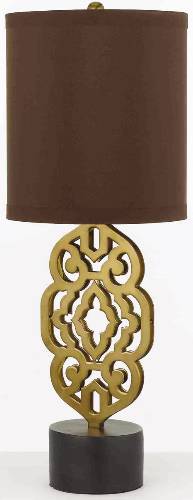 LAZER CUT TRANSITIONAL TABLE LAMP BY CANDICE OLSON - Click Image to Close