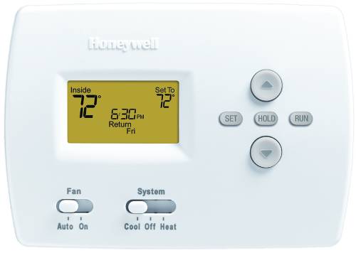 PRO 4000 ONE HEAT/ONE COOL 5-2 PROGRAMMABLE DIGITAL THERMOSTAT, - Click Image to Close