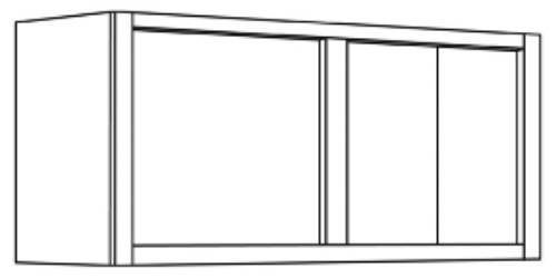 KITCHEN WALL CABINETS DOUBLE DOOR, 15 IN. H X 12 IN. D X 33 IN.