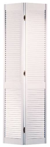PREFINISHED WHITE LOUVERED BIFOLD 36 IN. X 80 IN.