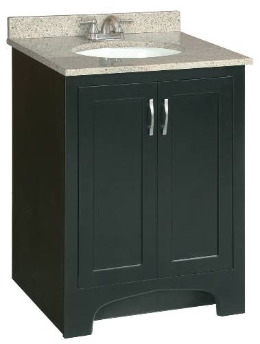 VANITY READY TO ASSEMBLE 2 DOORS, ESPRESSO, 24 IN. W X 33-1/2 IN - Click Image to Close