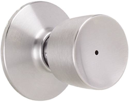 SCHLAGE BELL PRIVACY KNOB, SATIN CHROME - Click Image to Close