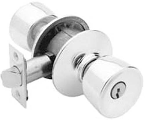 SCHLAGE BELL ENTRY KNOB, SATIN CHROME - Click Image to Close