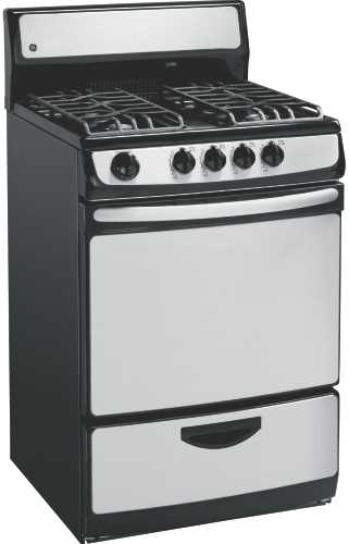 GE 24 IN. GAS RANGE STAINLESS STEEL - Click Image to Close