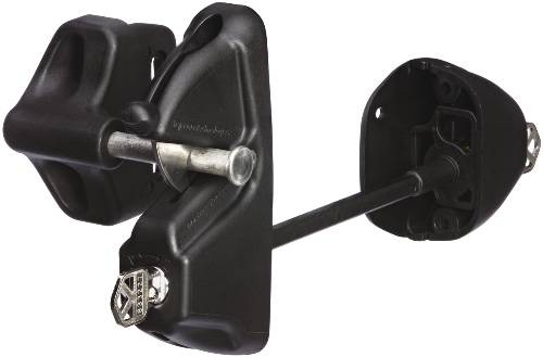 STANLEY V6203 DELUXE GATE LOCK LATCH BLACK - Click Image to Close