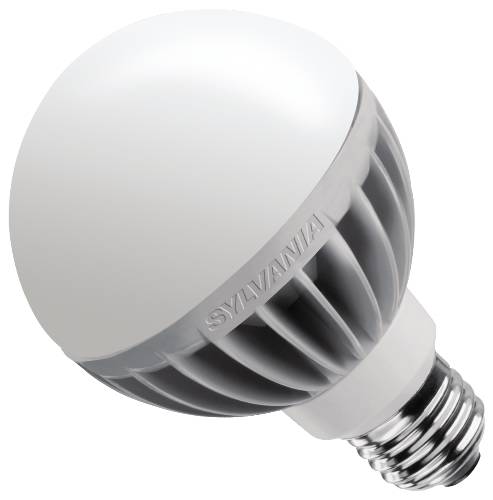SYLVANIA RETROFIT G25 LED LAMP, MEDIUM SCREW BASE, 8 WATT, 120 V - Click Image to Close