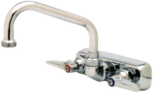 T & S WORKBOARD FAUCET 6 IN. SWING SPOUT CHROME - Click Image to Close