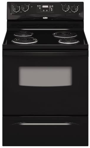 WHIRLPOOL 30 IN. ELECTRIC RANGE BLACK 4.8 CU. FT. - Click Image to Close