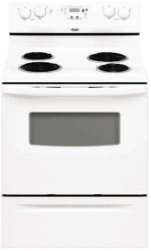 WHIRLPOOL 30 IN. ELECTRIC RANGE WHITE 4.8 CU. FT. - Click Image to Close
