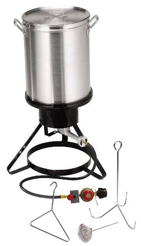 TURKEY FRYER PROPANE 30 QUART WITH HANGER - Click Image to Close