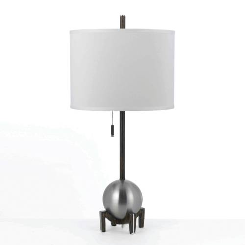 GRAVITY TABLE LAMP IN SATIN NICKEL - Click Image to Close