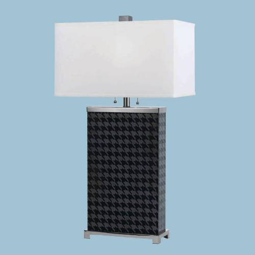 HOUNDSTOOTH TABLE LAMP - Click Image to Close