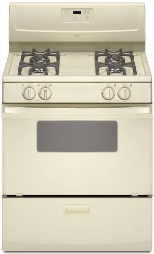 WHIRLPOOL GAS RANGE FREE-STANDING 30" BISCUIT - Click Image to Close