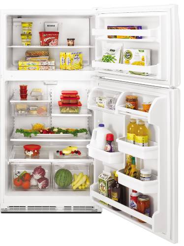 WHIRLPOOL 21 CU. FT. TOP-FREEZER REFRIGERATOR WITH CONDIMENT CAD - Click Image to Close
