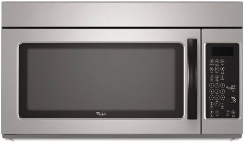 WHIRLPOOL MICROWAVE-RANGE HOOD COMBINATION 1.6 CU. FT. SILVER - Click Image to Close