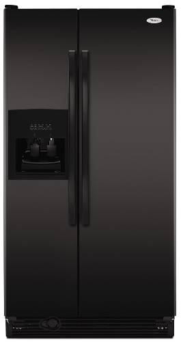 WHIRLPOOL SIDE-BY-SIDE REFRIGERATOR 21.7 CU. FT. BLACK - Click Image to Close