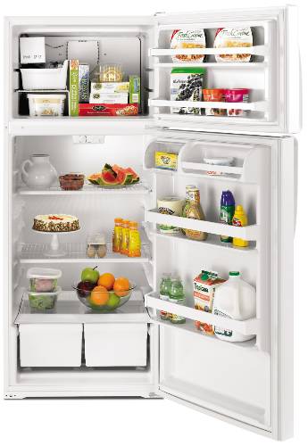 WHIRLPOOL REFRIGERATOR TOP MOUNT 18 CU. FT. WHITE - Click Image to Close