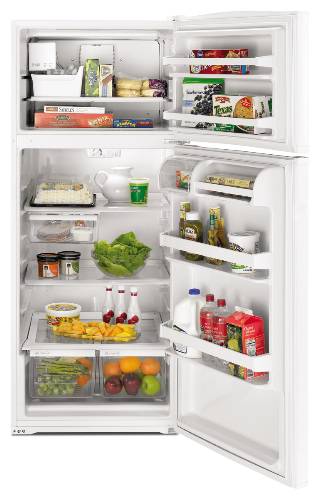 WHIRLPOOL REFRIGERATOR TOP MOUNT 18 CU. FT. WHITE - Click Image to Close