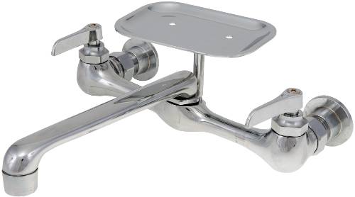 PROPLUS WALL MOUNT SINK FAUCET WITH 8 IN. CENTERS, CHROME FINISH - Click Image to Close