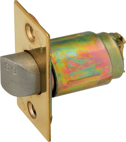 LEGEND GRADE 2 SPRING LATCH WITH 2-3/4 BACKSET, POLISHED BRASS - Click Image to Close