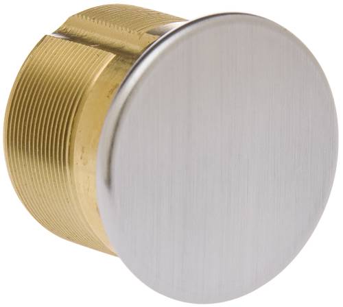 1" DUMMY MORTISE CYLINDER SATIN CHROME - Click Image to Close