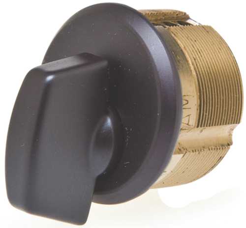 1" MORTISE TURN KNOB CYLINDER DURONOTIC - Click Image to Close