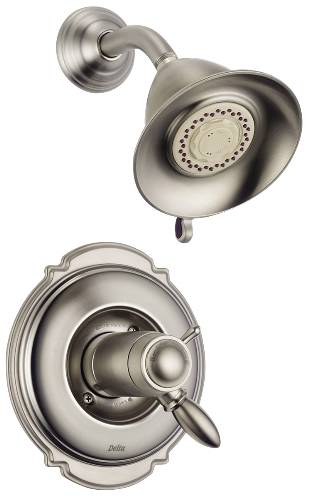 DELTA VICTORIAN TEMPASSURE 17T SERIES SHOWER TRIM, STAINLESS - Click Image to Close
