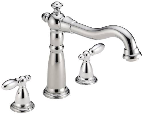 DELTA VICTORIAN TWO HANDLE BAR/PREP FAUCET, STAINLESS