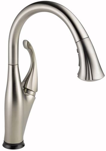 DELTA ADDISON SINGLE HANDLE PULL-DOWN KITCHEN FAUCET FEATURING T - Click Image to Close