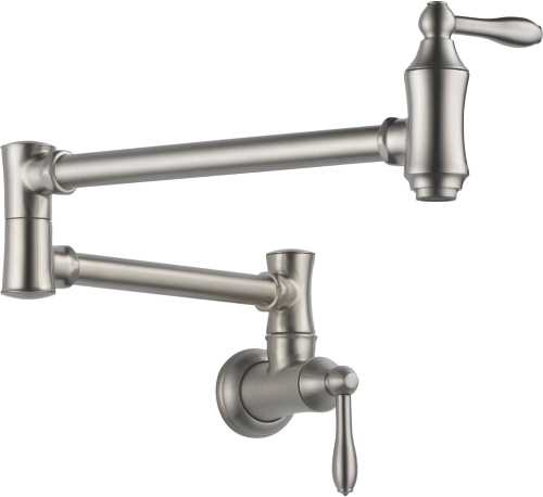 DELTA POT FILLER - WALL MOUNT, STAINLESS - Click Image to Close