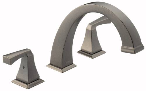DELTA DRYDEN ROMAN TUB TRIM, AGED PEWTER - Click Image to Close