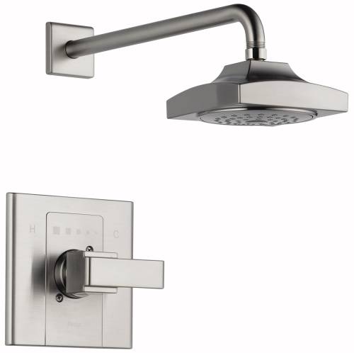 DELTA ARZO MONITOR 14 SERIES SHOWER TRIM, STAINLESS - Click Image to Close