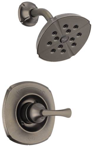DELTA ADDISON MONITOR 14 SERIES SHOWER TRIM, AGED PEWTER - Click Image to Close