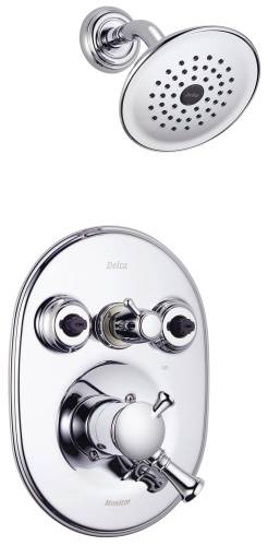 DELTA LOCKWOOD MONITOR 18 SERIES JETTED SHOWER TRIM, CHROME - Click Image to Close