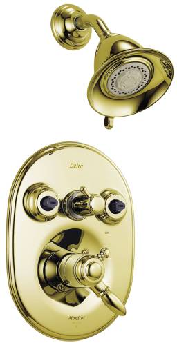 DELTA VICTORIAN MONITOR 18 SERIES JETTED SHOWER TRIM, POLISHED B - Click Image to Close
