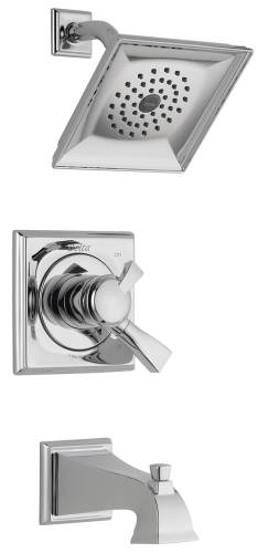 DELTA DRYDEN MONITOR 17 SERIES TUB AND SHOWER TRIM, CHROME