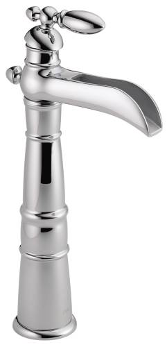 DELTA VICTORIAN SINGLE HANDLE CENTERSET LAVATORY FAUCET WITH RIS - Click Image to Close