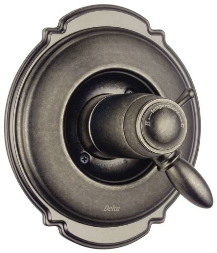 DELTA VICTORIAN TEMPASSURE 17T SERIES VALVE TRIM ONLY, AGED PEWT DELTA VICTORIAN TEMPASSURE 17T SERIES VALVE TRIM ONLY, AGED PEWT