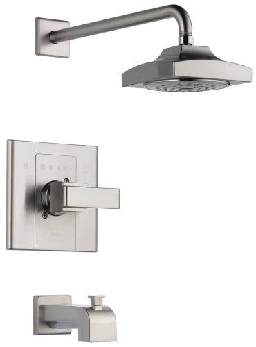 DELTA ARZO MONITOR 14 SERIES TUB AND SHOWER TRIM, STAINLESS