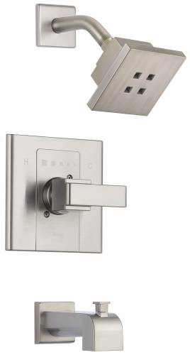 DELTA ARZO MONITOR 14 SERIES TUB AND SHOWER TRIM, STAINLESS - Click Image to Close