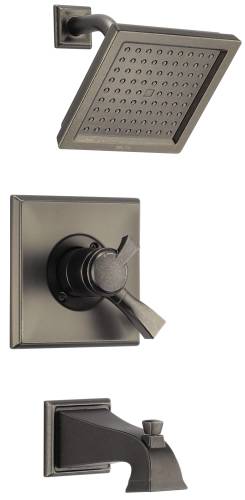 DELTA DRYDEN MONITOR 17 SERIES TUB AND SHOWER TRIM, AGED PEWTER