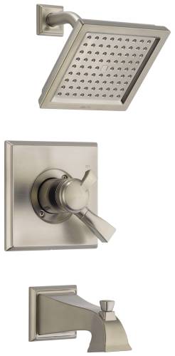 DELTA DRYDEN MONITOR 17 SERIES TUB AND SHOWER TRIM, STAINLESS - Click Image to Close
