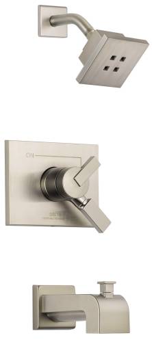DELTA VERO 17 SERIES TUB/SHOWER TRIM, STAINLESS - Click Image to Close