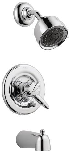 DELTA GRAIL MONITOR 17 SERIES TUB AND SHOWER TRIM, CHROME - Click Image to Close