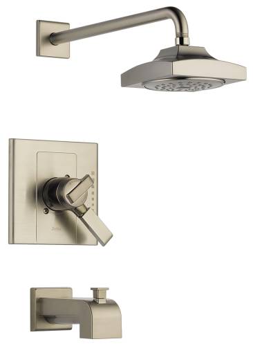 DELTA ARZO MONITOR 17 SERIES TUB AND SHOWER TRIM, STAINLESS - Click Image to Close
